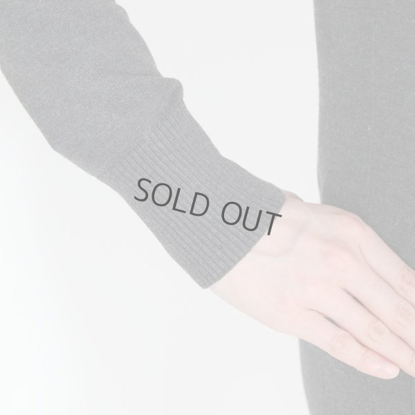 画像6: カーディガン 長袖 ロング丈 ニット チャコール 洗濯機で洗える 事務服 ベストスーツ と相性抜群 オフィス 冷え対策 冷房対策