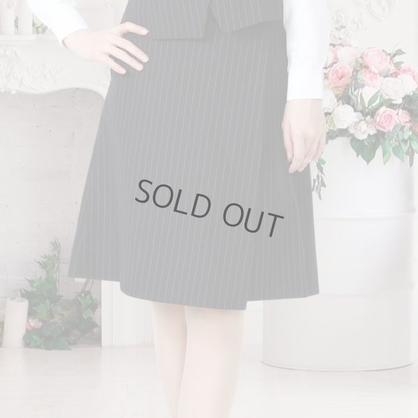 画像5: ベスト キュロット スーツ 黒ストライプ 機能性 着易さ抜群 撥水性に優れ汚れにも強い事務服 洗濯機で洗える オールシーズン対応