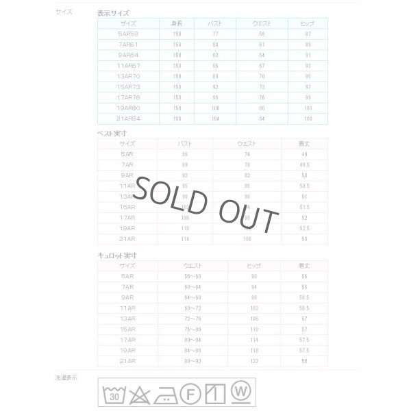 画像13: ベスト キュロット スーツ 黒チェックA 機能性 着易さ抜群 撥水性に優れ汚れにも強い事務服 洗濯機で洗える オールシーズン対応