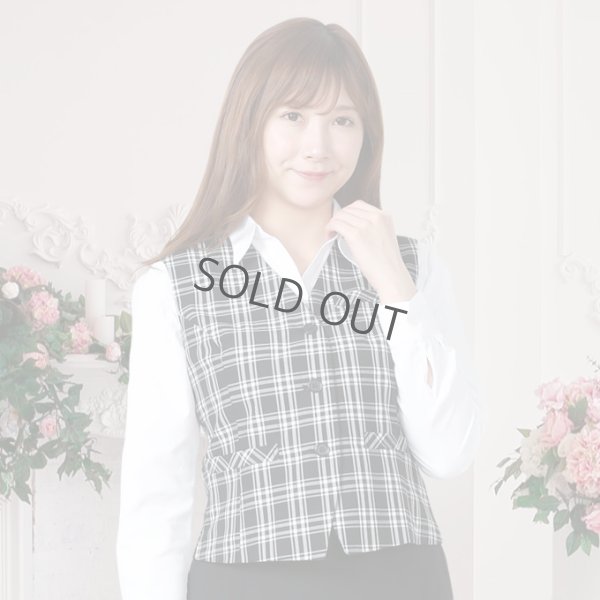 画像4: ベスト キュロット スーツ 黒チェックA 機能性 着易さ抜群 撥水性に優れ汚れにも強い事務服 洗濯機で洗える オールシーズン対応