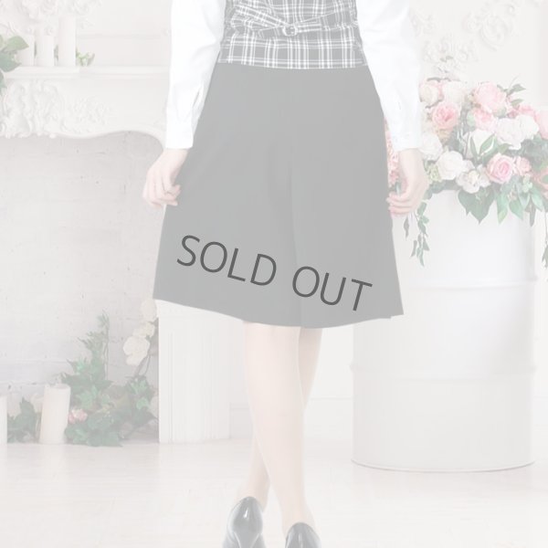 画像4: キュロット 単品 黒無地 機能性 着易さ抜群 撥水性に優れ汚れにも強い 事務服 洗濯機で洗える オールシーズン対応