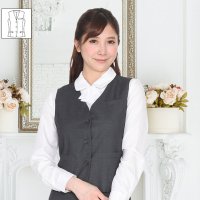 ベスト 単品 グレー 機能性 着易さ抜群 撥水性に優れ汚れにも強い 事務服 洗濯機で洗える オールシーズン対応