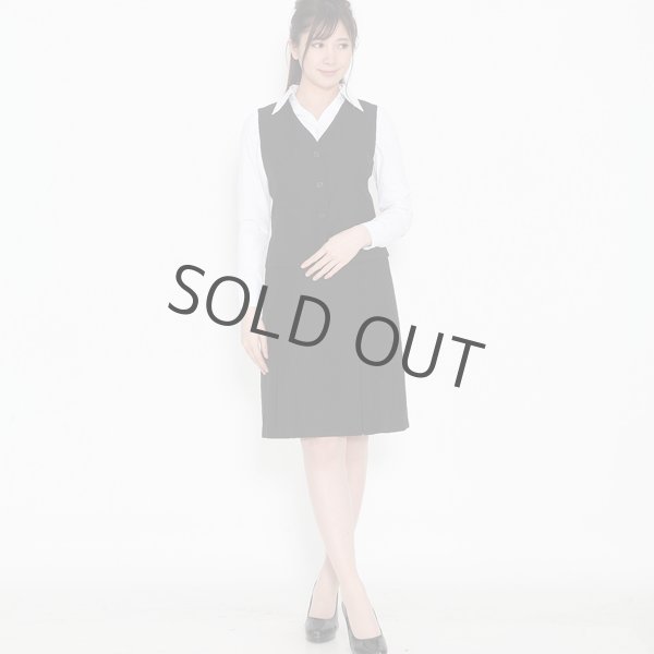 画像4: 長袖ブラウス ホワイト 1番上のボタンがない スキッパーデザイン フロッキー生地 洗濯機で洗える (4)