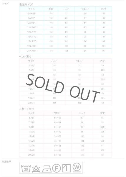 画像13: ベスト キュロット スーツ ネイビー 機能性 着易さ抜群 撥水性に優れ汚れにも強い事務服 洗濯機で洗える オールシーズン対応 (13)