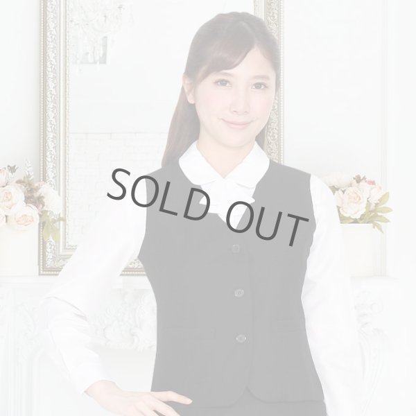 画像4: ベストスーツ 黒無地 機能性 着易さ抜群 撥水性に優れ汚れにも強い事務服 洗濯機で洗える オールシーズン対応 (4)