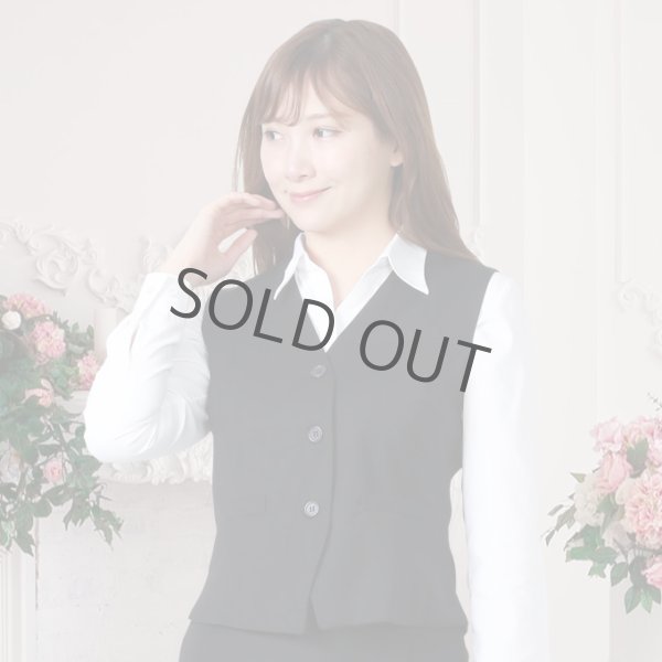 画像4: ベスト キュロット スーツ ネイビー 機能性 着易さ抜群 撥水性に優れ汚れにも強い事務服 洗濯機で洗える オールシーズン対応 (4)