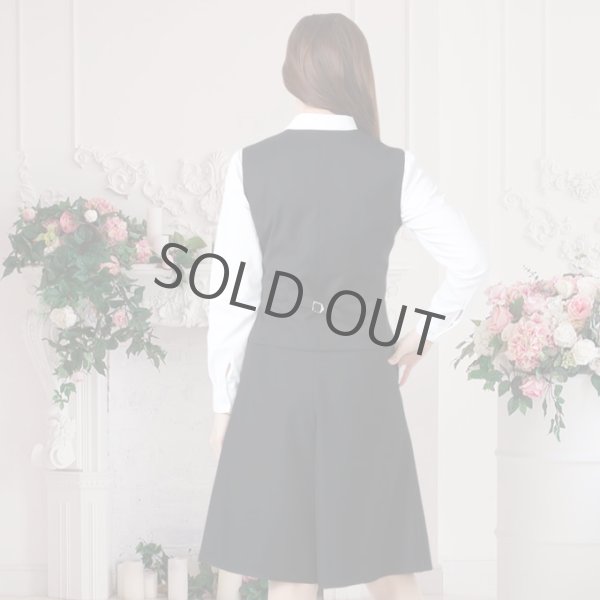 画像3: ベスト キュロット スーツ ネイビー 機能性 着易さ抜群 撥水性に優れ汚れにも強い事務服 洗濯機で洗える オールシーズン対応 (3)