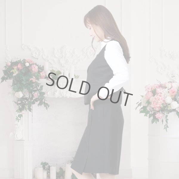 画像2: ベスト キュロット スーツ ネイビー 機能性 着易さ抜群 撥水性に優れ汚れにも強い事務服 洗濯機で洗える オールシーズン対応 (2)