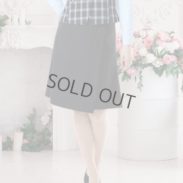 画像2: キュロット 単品 ネイビー 機能性 着易さ抜群 撥水性に優れ汚れにも強い 事務服 洗濯機で洗える オールシーズン対応 (2)