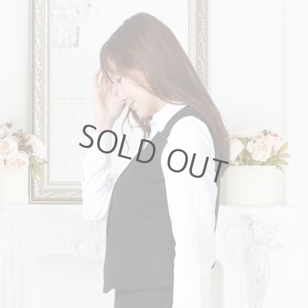 画像2: ベスト 単品 黒無地 機能性 着易さ抜群 撥水性に優れ汚れにも強い 事務服 洗濯機で洗える オールシーズン対応 (2)